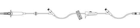 IV Admin Primary Microbore Lifeshield Clave w/2 Sites, 15gtts/mL 12662-28