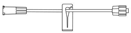 IV Admin Ext Set, Small Bore Injection Port, 5"