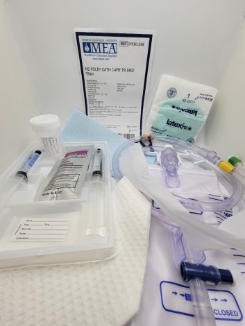 MEA Foley Catheter Tray - 14 Fr