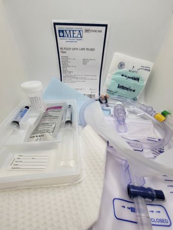 MEA Foley Catheter Tray - 12 Fr
