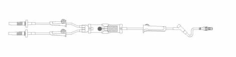 IV Interlink Blood Set Y-Type, 10gtts/mL