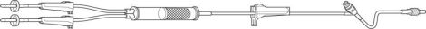Primary IV Admin Blood Set Clearlink Gravity Y-Type 10gtts/mL, 104"
