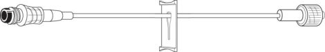 IV Interlink Ext Microbore w/Site & male Luer lock 7.6"