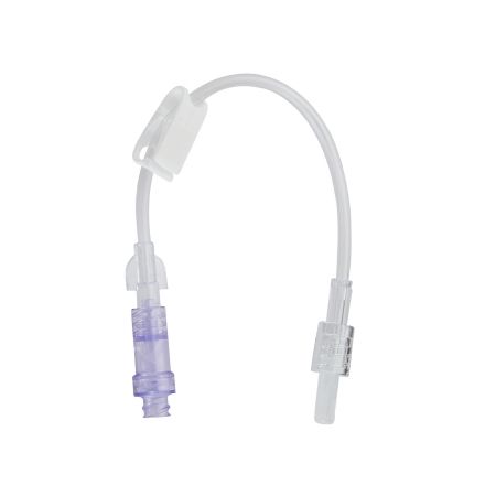 IV Extension Set Needle-Free Port Standard Bore 8 Inch Tubing Without Filter
