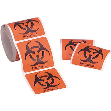Biohazard Labels 100/box