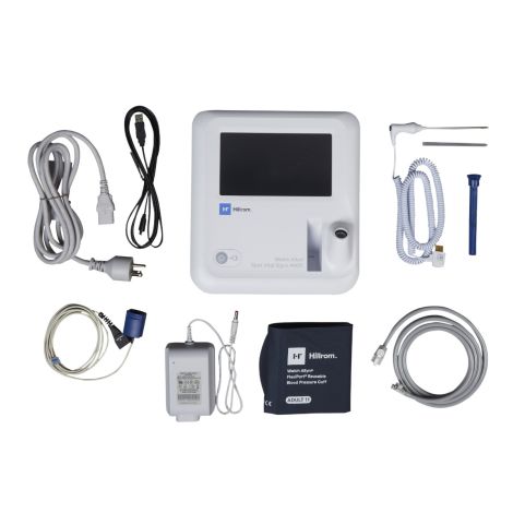 Patient Monitor Welch Allyn® Spot 4400 Monitoring / Spot check NIBP, Thermometer, SPO2 AC Power, LCD Display