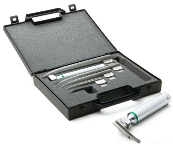 Miller Standard Laryngoscope Set, Stainless Steel, Satin Finish, Non-Glare