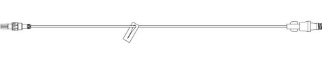 IV Ext Set, LifeShield, Microbore, Clave Site, 8"