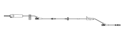 Gemini&trade;   Primary Infusion Set, 2 SmartSite&trade;   Valve Y Port, 20gtt, 115" 