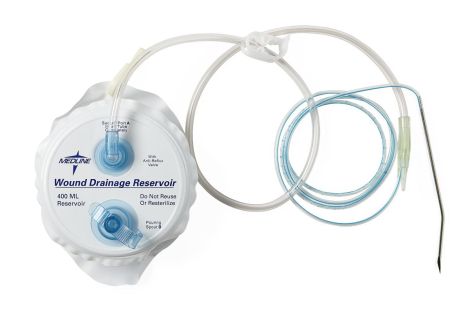 PVC Evacuator Kit & Wound Drain, 400cc, 10 Fr