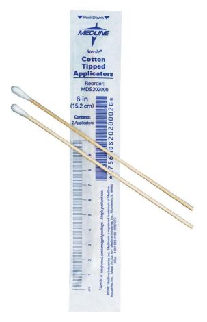 Cotton Tipped Applicators 6 In (Sterile) 2 Pack