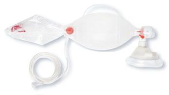 Adult Manual Resuscitator, Medium Mask w/ Port