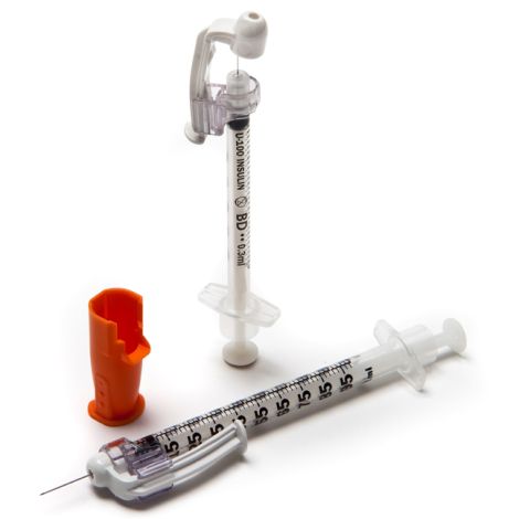 SafetyGlide™ Syringe w/needle .3cc 29g x .5" Insulin