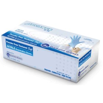 Exam Glove, Blue Nitrile, Diamond Advance IC