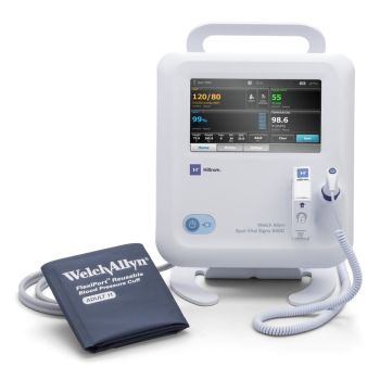 Patient Monitor Welch Allyn® Spot 4400 Monitoring / Spot check NIBP, Thermometer AC Power, Touch Screen Display